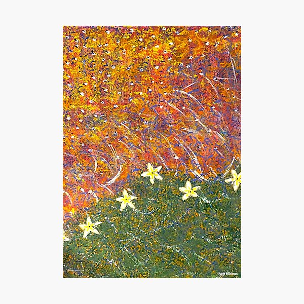 Item preview, Daisies In Springtime - Abstract Spring Season Acrylic Painting designed and sold by MariesUniqueArt.