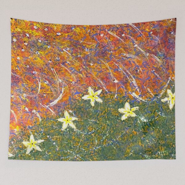 Item preview, Daisies In Springtime - Abstract Spring Season Acrylic Painting designed and sold by MariesUniqueArt.