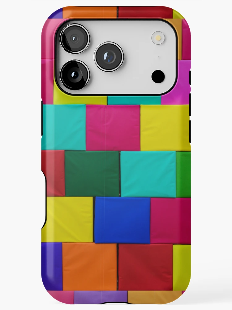 Thumbnail 1 of 4, iPhone Case, Colorful Seamless Block Pattern designed and sold by Gamicnum.