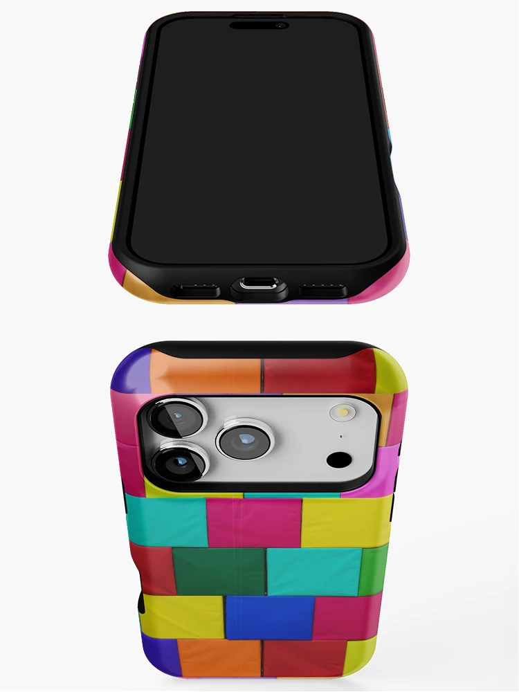 Thumbnail 3 of 4, iPhone Case, Colorful Seamless Block Pattern designed and sold by Gamicnum.