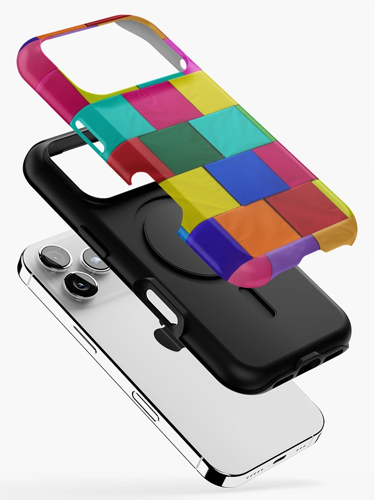 Thumbnail 2 of 4, iPhone Case, Colorful Seamless Block Pattern designed and sold by Gamicnum.