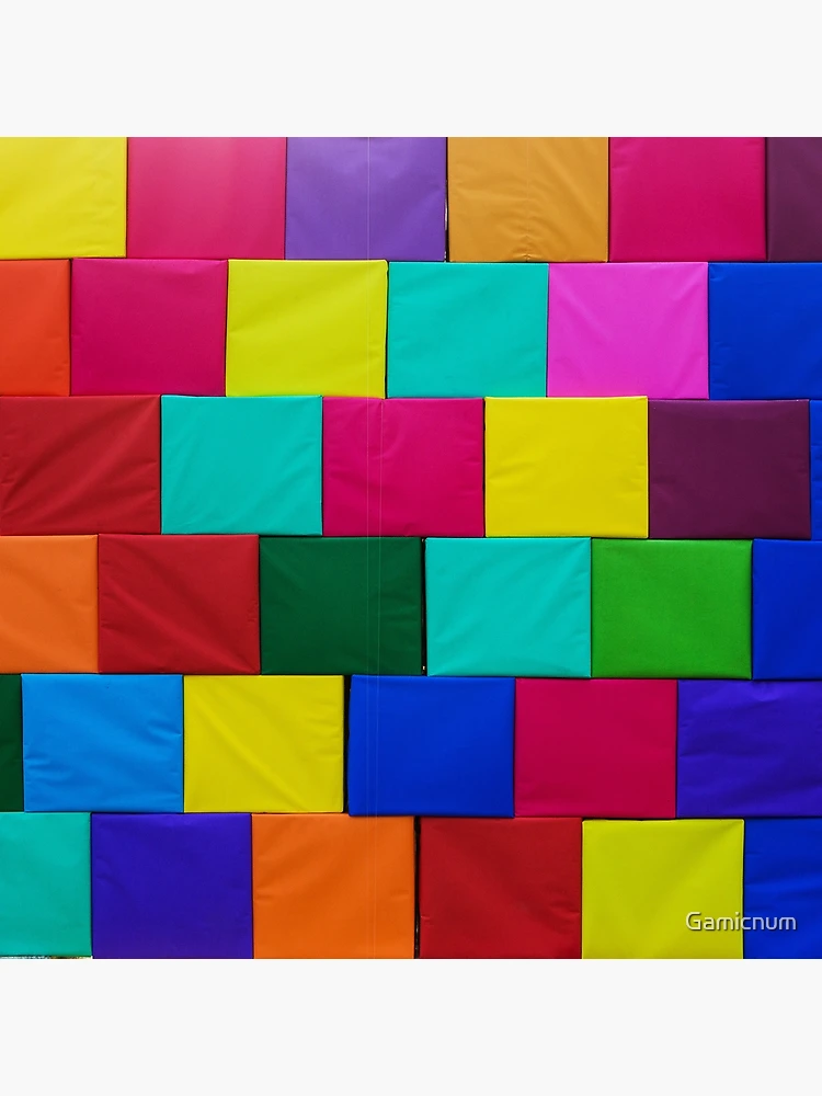 Thumbnail 3 of 3, Poster,  Colorful Seamless Block Pattern  designed and sold by Gamicnum.