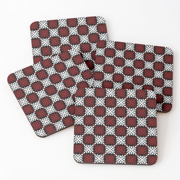 Item preview, Burgundy snowflakes christmas seamless pattern designed and sold by reka88.