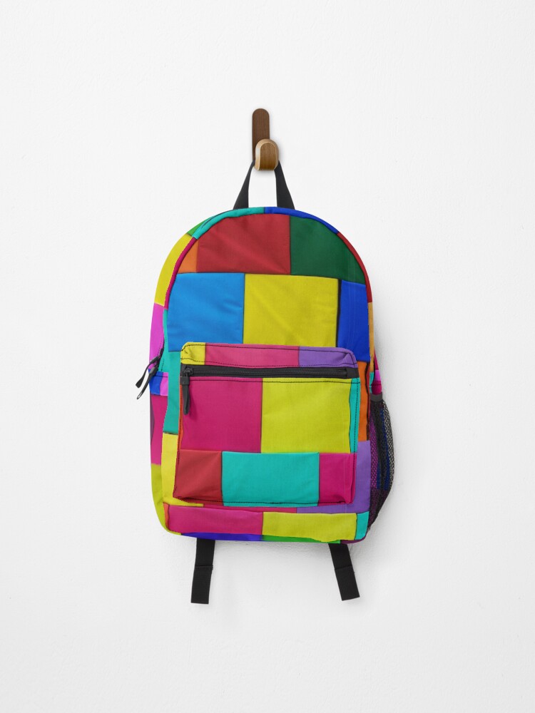 Thumbnail 1 of 3, Backpack, Colorful Seamless Block Pattern designed and sold by Gamicnum.