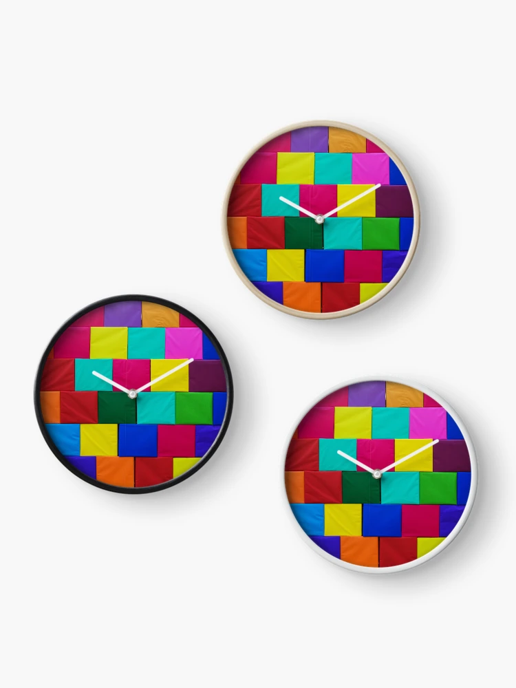 Thumbnail 3 of 4, Clock,  Colorful Seamless Block Pattern  designed and sold by Gamicnum.