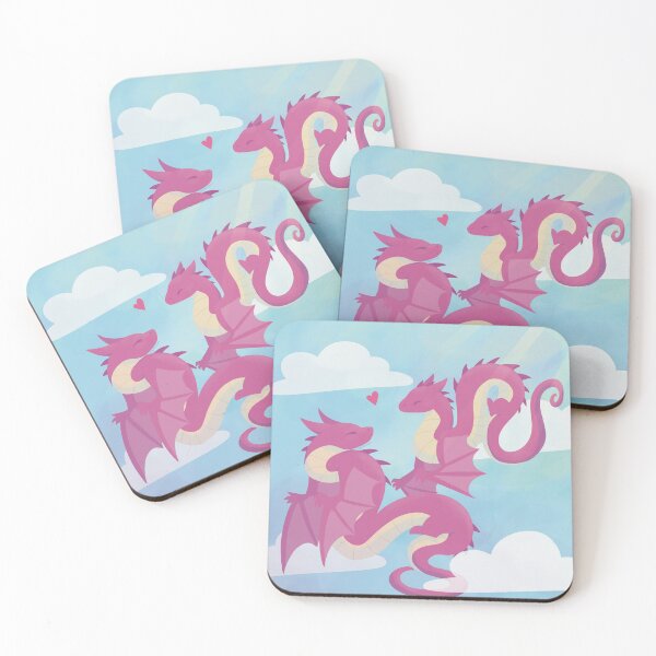 Item preview, pink dragons :) designed and sold by lilacfeathers.