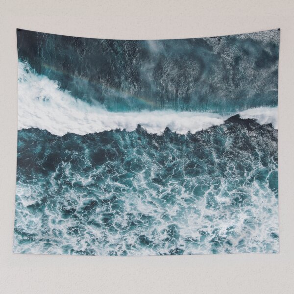 Item preview,  beautiful ocean with rainbow design designed and sold by Angelic Threads111.