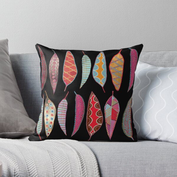 Playing with pattern Throw Pillow