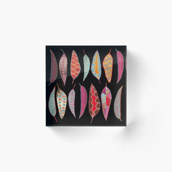 Playing with pattern Acrylic Block
