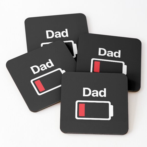 Item preview, DAD LOW BATTERY funny dad gift designed and sold by w1ckerman.