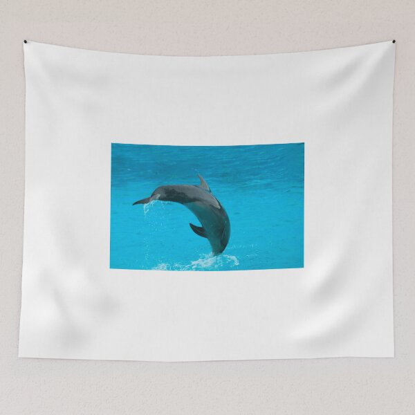 Item preview, Dolphin jumping in blue water designed and sold by olena2552.