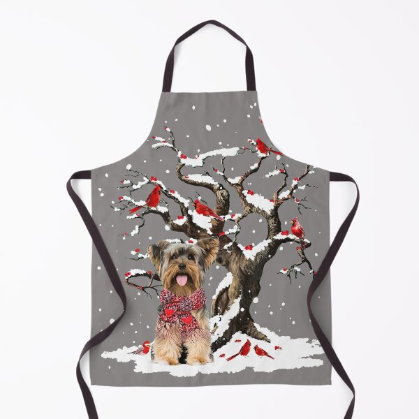Item preview, Yorkshire Terrier SYorkshire Terrier Scarf Cardinal Snow Christmas designed and sold by MasinDontrae.