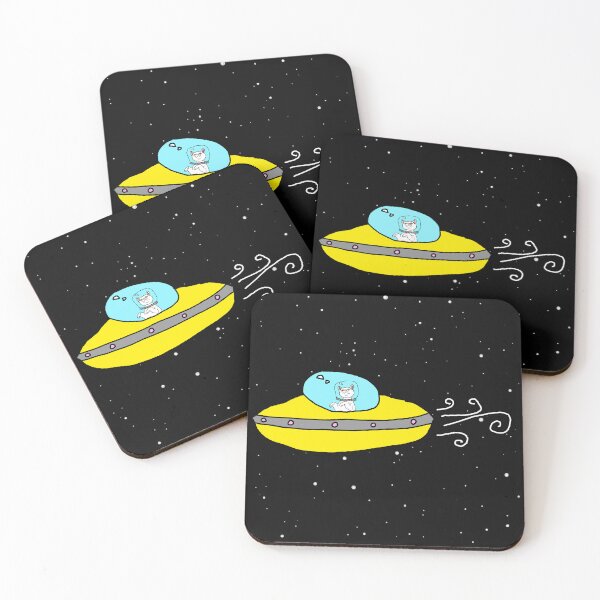 Item preview, UFO Haku in space designed and sold by DarkwingDave.