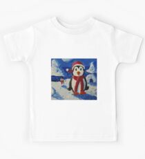 Christmas Penguin Kids Tee