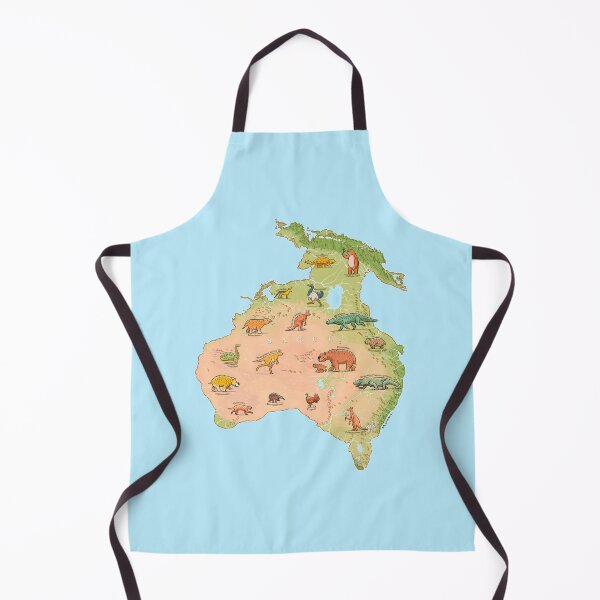 Item preview, Prehistoric megafauna map of Australia designed and sold by Richard Morden.