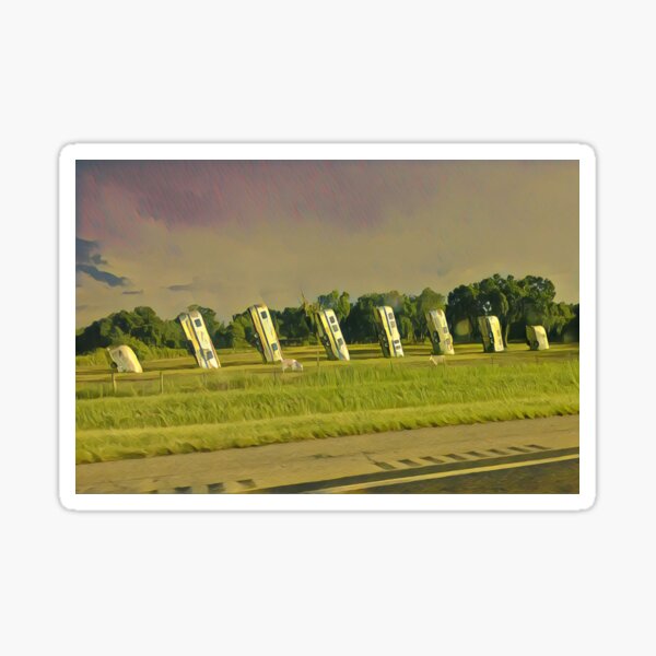 Airstream Ranch Trailers Art Sculpture Florida Sticker
