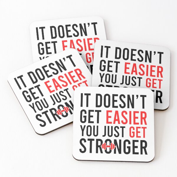 Item preview, It doesn't get easier you just get stronger designed and sold by Bigilyy.