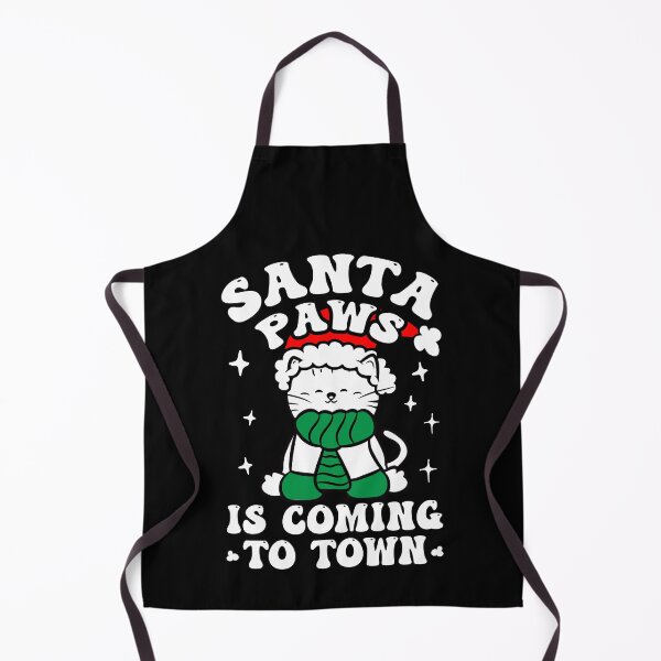 Item preview, Santa Paws is coming to town Christmas Cat Kitten Lover designed and sold by Designer-Girl.