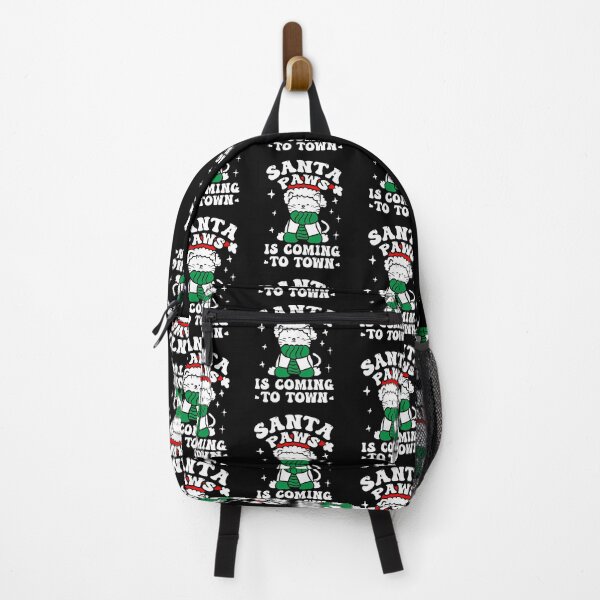 Item preview, Santa Paws is coming to town Christmas Cat Kitten Lover designed and sold by Designer-Girl.