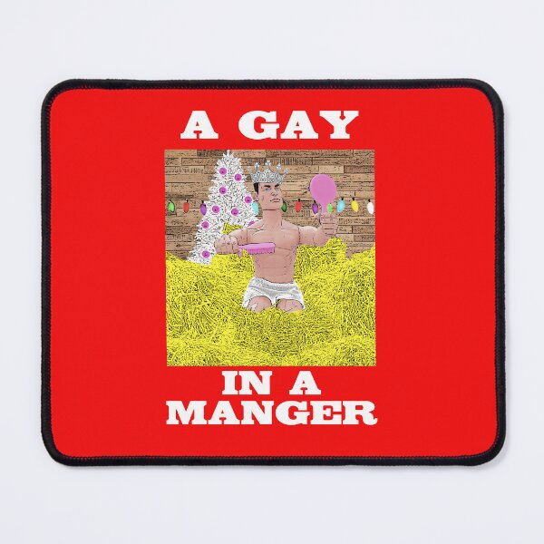 Item preview, A Gay In A Manger, Funny, Hilarious Queer, Gay Christmas Design! (LGBTQ) designed and sold by loveplasticpam.