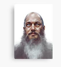 Ragnar Lothbrok Watercolor Canvas Print