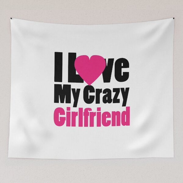 Item preview, Couple matching I Love My Crazy Girlfriend designed and sold by miracletee.