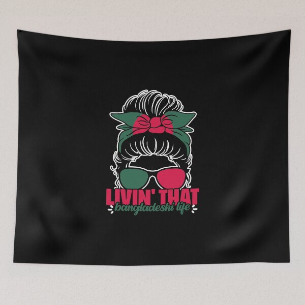 Item preview, Awesome Bangladeshi Life Messy Bun Bengali Bangladesh Roots designed and sold by Nessshirts.