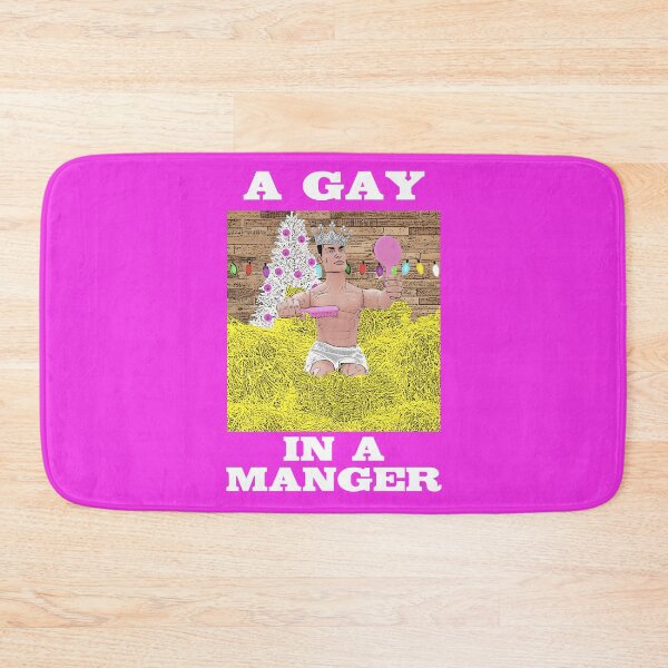 Item preview, A Gay In A Manger! (Funny, Gay Christmas Design, Queer, LGBTQ Christmas) designed and sold by loveplasticpam.
