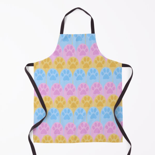 Item preview, Pastel Paw Print Pink Purple Yellow Blue Seamless Repetitive Pattern Cute designed and sold by marie-inks.