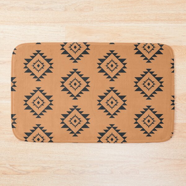 Item preview, Aztec polygone minimal pattern design retro orange designed and sold by vianahline.