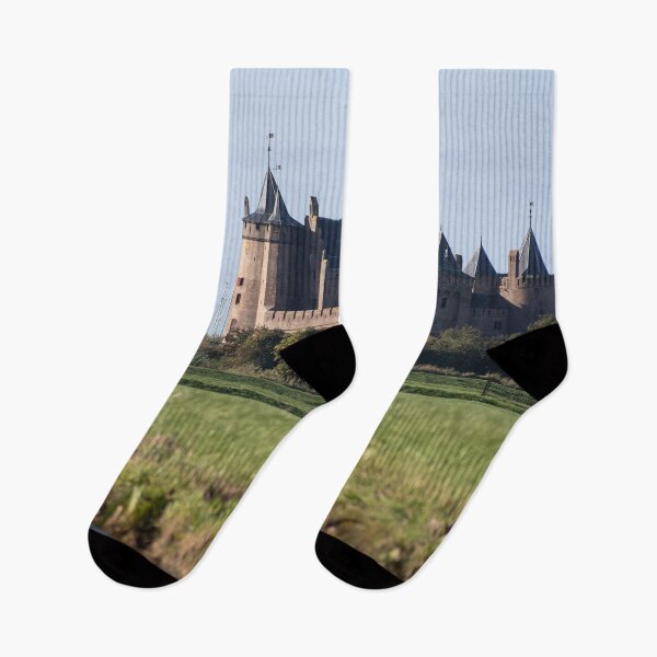 Item preview, Muiden castle (Muiderslot) is a 14th-century castle. It is located at the mouth of the Vecht river. Sunny autumn day. designed and sold by Maurizio Fabbroni.
