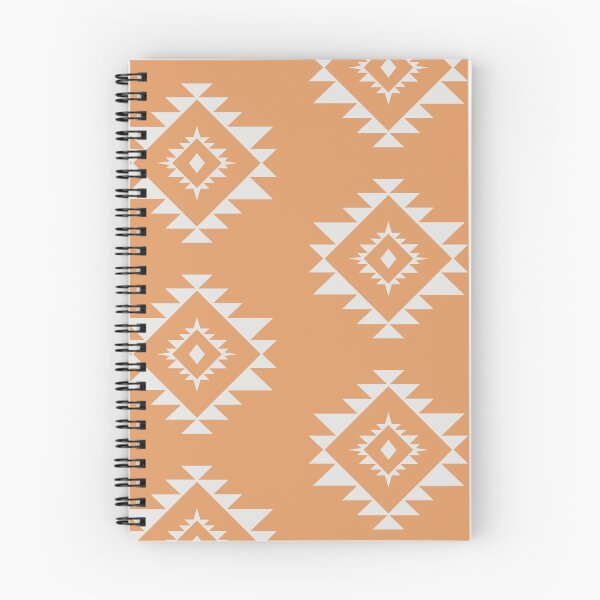 Item preview, Aztec polygone minimal pattern design retro orange and white designed and sold by vianahline.