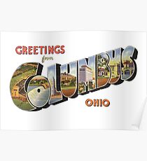 Grüße aus Columbus, Ohio Poster
