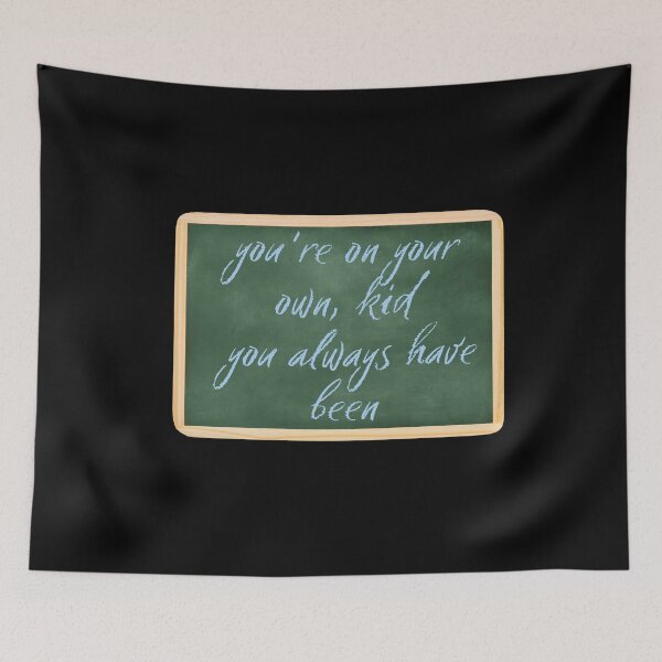 Item preview, You're on your own kid / Chalkboard Reminder designed and sold by BloompodDesigns.