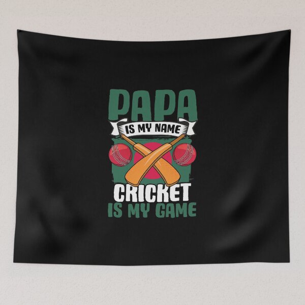 Item preview, Papa Is My Name Awesome Bangladesh Cricket Game Bangladeshi designed and sold by Nessshirts.