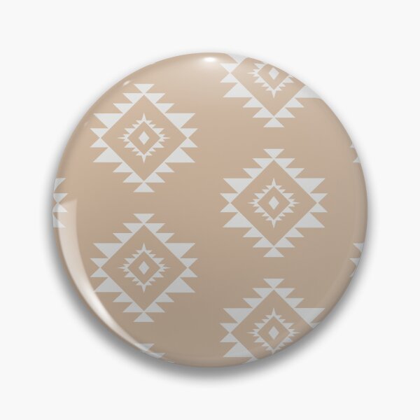 Item preview, Aztec polygone minimal pattern design beige and white designed and sold by vianahline.