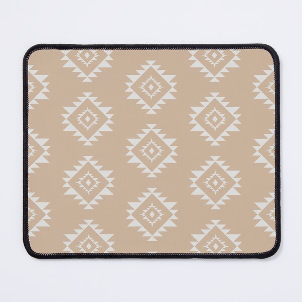 Item preview, Aztec polygone minimal pattern design beige and white designed and sold by vianahline.