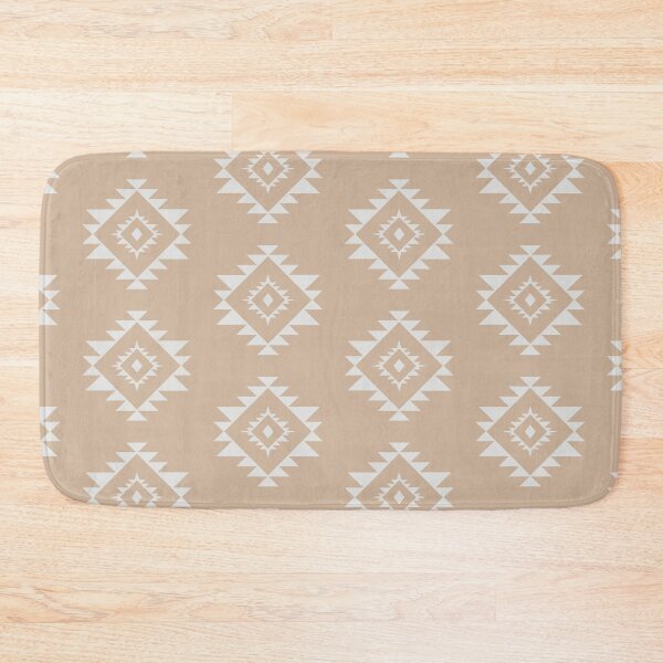 Item preview, Aztec polygone minimal pattern design beige and white designed and sold by vianahline.