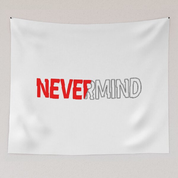 Item preview, word typograph nevermind ver. isemin designed and sold by Arramavis.