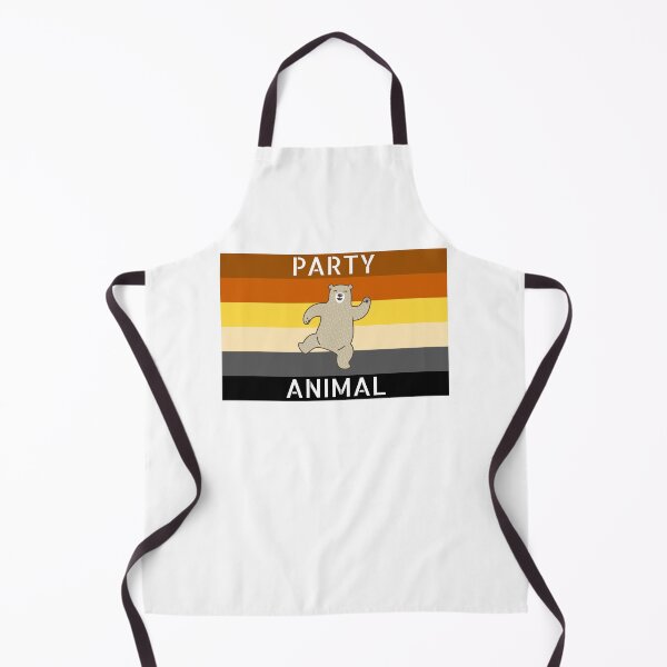 Item preview, WOOFZ® Party Animal Bear Dancing Gay Pride Flag designed and sold by woofz.