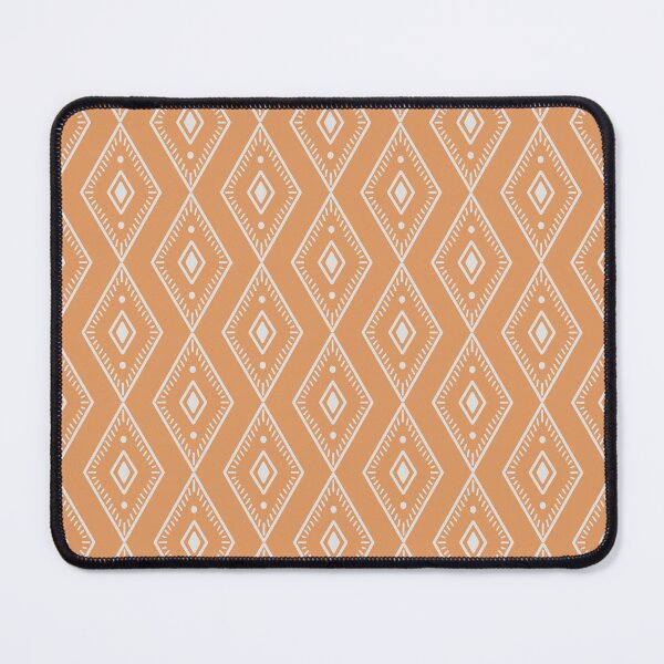 Item preview, Aztec polygone minimal pattern design retro orange and white designed and sold by vianahline.