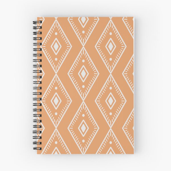 Item preview, Aztec polygone minimal pattern design retro orange and white designed and sold by vianahline.
