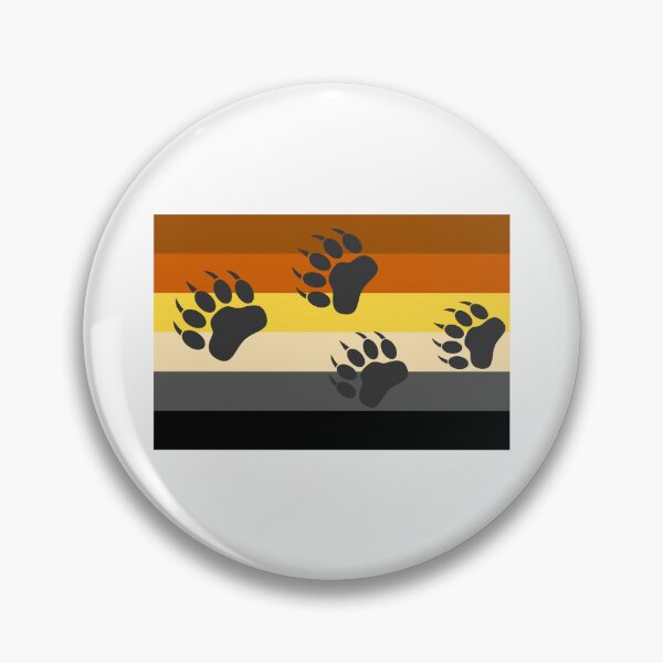 Item preview, WOOFZ® Bear Paws Claws over Gay Pride Flag designed and sold by woofz.