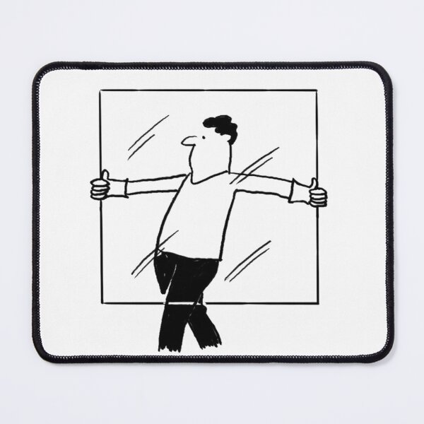 Item preview, Glazer Illustration - Glazer Carrying a Sheet of Glass designed and sold by NigelSutherland.