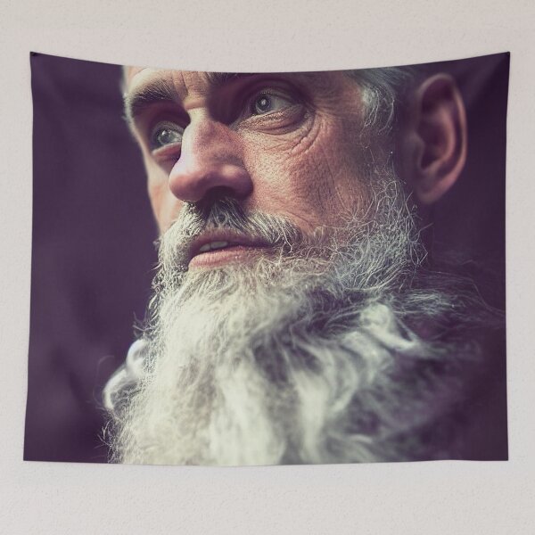Item preview, Painting of Jordan Peterson as Santa designed and sold by XmasPatterns.