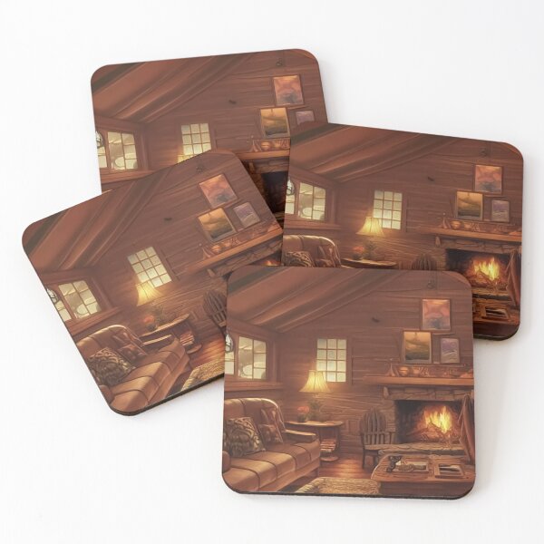 Item preview, Warm Fall Interior | Warm Cabin designed and sold by LenaKiagia.