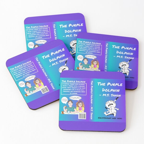 Item preview, The Purple Dolphin book cover design designed and sold by SaxonArtDesign.