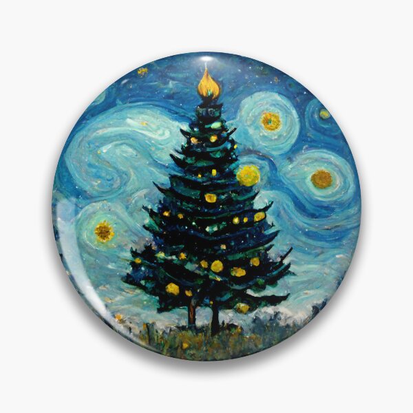 Item preview, A Christmas Design with a Van Gogh Theme designed and sold by Taycasio  Design.
