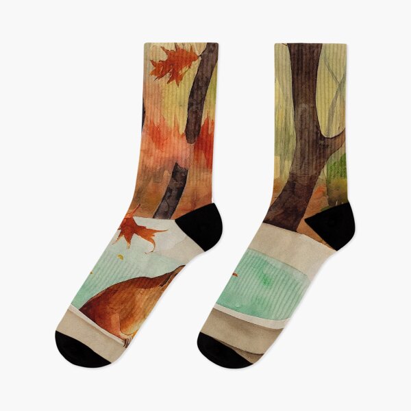 Item preview, Squirrel Bathing in Autumn Outdoors designed and sold by recollectionsv.