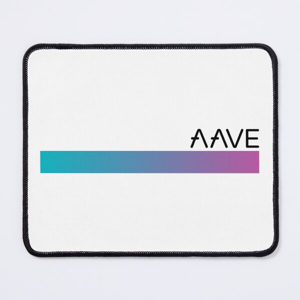 Item preview, Aave AAVE Crypto Altcoin - Clean Design with a Gradient Line in Brand Colours designed and sold by CryptoMoods.